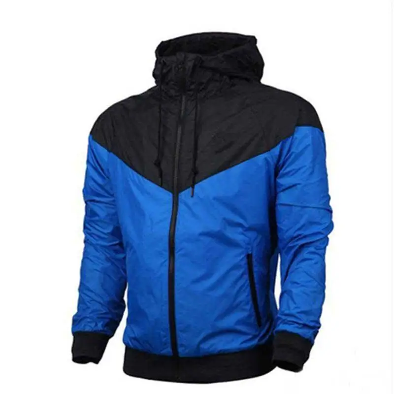 Лоскутный черный пуловер куртка модный спортивный костюм повседневное пальто Мужская ветровка уличная одежда с капюшоном в стиле хип-хоп куртки мужские S-3XL