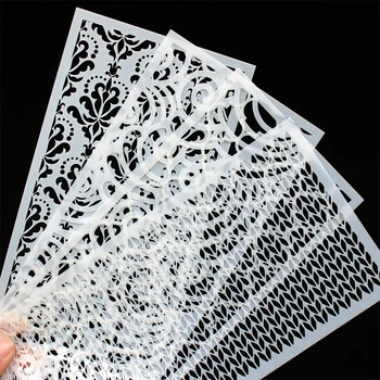 KSCRAFT 4 pz/set Stencil Slimline Stencil per Stratificazione per Scrapbooking FAI DA TE/album fotografico Goffratura Decorativa Carte di Carta FAI DA TE Artigianato