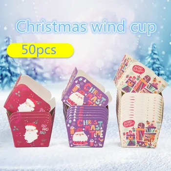 

50pcs Square Muffin Cupcake Liner Baking Cup Cooking Birthday Wedding Party Dessert Paper Boxs Kitchen Cake Decoration Tools