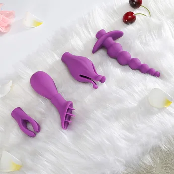 5 in 1 G spot Dildo Vibrator Sex Toys for Woman Adult Nipple Clitoris Stimulator Anal Butt Plug Tongue Oral Sex Masturbators Cup 6