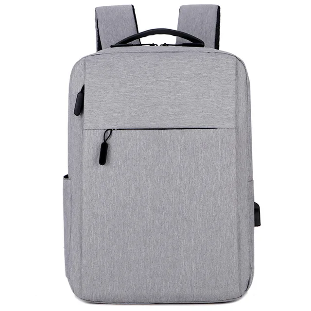 SKOANBE Backpack Men's Leisure Outdoor USB Charge Charging Sports Backpack Business Computer Bag Travel Bag External Outside Bag Grey