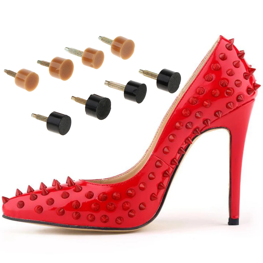 High Heel Replacement Tips Shoe Heel Dowels Tip Repair  9mm/10mm Cap 10Pairs