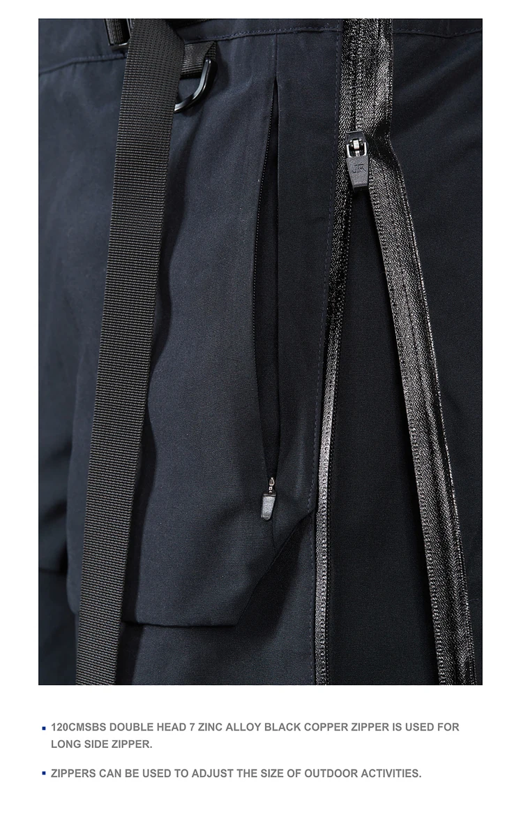 Reindee Lusion FW20 quick release waterproof ski jumpsuit front molle magnetic buckles techwear outdoor