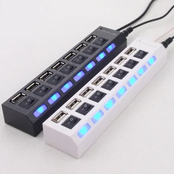 

5V Power Adapter ABS Tool Mobile Hard Disk USB High Speed Splitter Durable PC Laptop Computer Hub