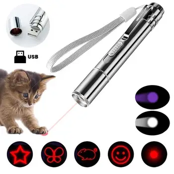 

Pet cat toy LED light laser funny cat stick pet cat interactive toy red dot laser light pet Christmas New Year supplies