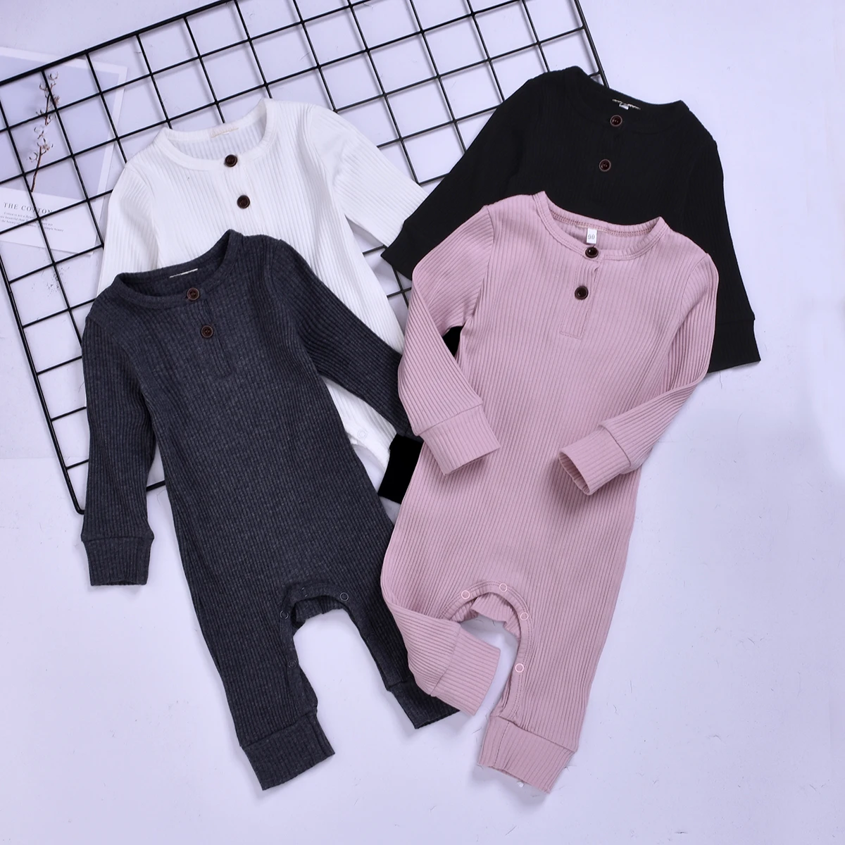 2019 Comfortable soft funny boy and girl organic baby clothes sleepsuit clothing romper Sets