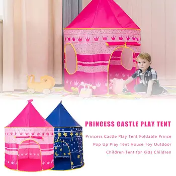 

Kids Tent Indoor Outdoor Play House Portable Princess Castle Baby Play Tent For Children Birthday Christmas Gift In Stock