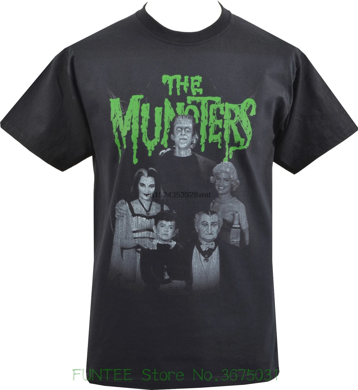 Футболки с принтом для мужчин мужская футболка &quotMeet The Munsters&quot винтажный стиль B