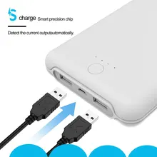 20000 мАч Быстрая Зарядка Внешний аккумулятор тонкий полимерный аккумулятор 2.1A Двойная зарядка usb для планшетов Xiaomi samsung 20000 мАч повербанк