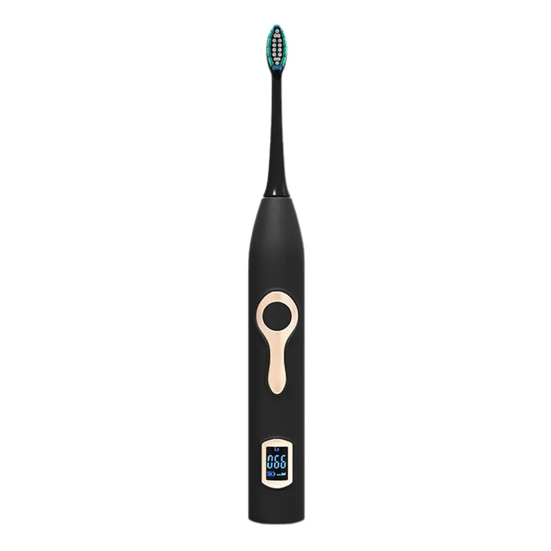 

Intelligent Lcd Ultrasonic Electric Toothbrush Magnetic Suspension Induction Three-Speed Adjustment Induction Rechargeable White