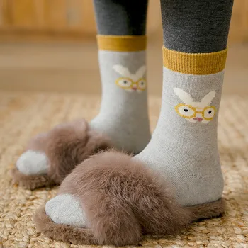 

Korean Cartoon Cute Cartoon Rabbit Sock Unique Funny Women Spring Autumn Breathable Comfortable Kawaii Sshort Ankle Sock L58