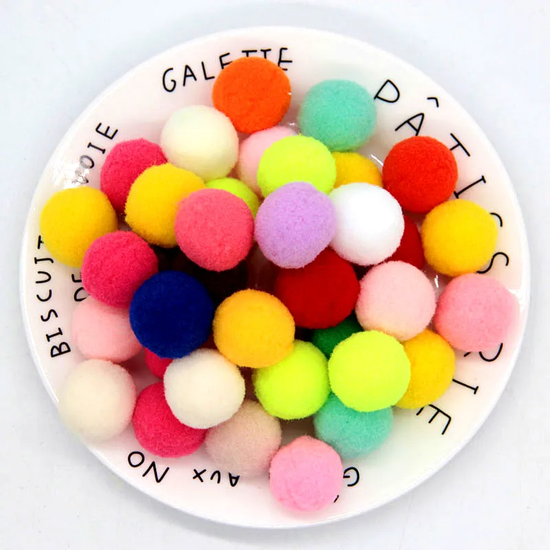 Multi Color Mini Pompom Soft Round Pompoms Fur Ball For Kids DIY Crafts Handwork Festival Garment Sewing Home Decoration 8-30mm pom poms craft supplies fluffy ball accessories