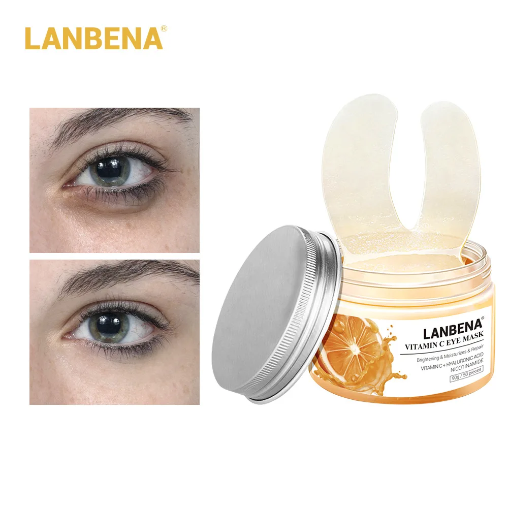 

50pcs VC Hyaluronic Acid Retinol Eye Mask Anti Aging Remove Dark Circles Eyes Bag Firming Sheet Mask Collagen Eye Pads Skin Care