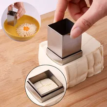 Нержавеющая сталь DIY тофу измельчение форма хризантемы тофу нож слайсер кухонная емкость инструмент для приготовления пищи