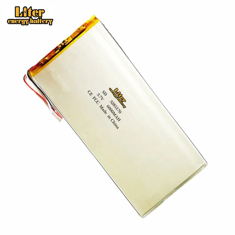 3-wire 3285170 3.7V 6000mAh Polymer Lithium ion Battery For Prestigio Grace 3101 3201 Tablet PC 7 inch 8 inch 9inch Accumulator
