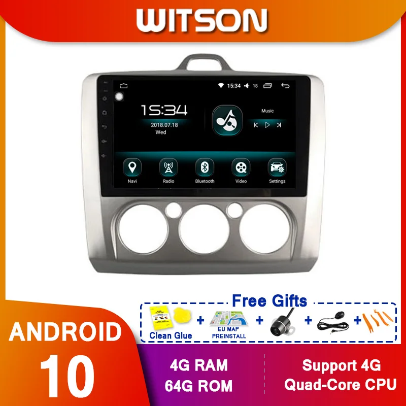 WITSON 9 &quotFULL HD сенсорный экран Android 10 0 Восьмиядерный Автомобильный GPS