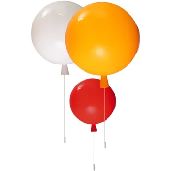 

Nordic balloon wall lamps modern home interior wall lights with switch loft bedside wall sconce for indoor bedroom bedside light