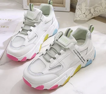 

Women Canvas Shoes Fashion Sneakers Women Casual Shoes Woman Chunky Sneakers Platform Dad Shoes