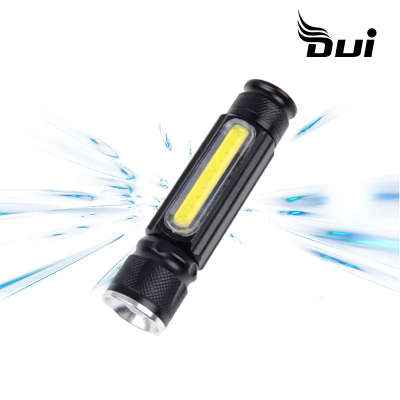 

DUI XML T6+COB multi-function USB rechargeable multi-function working maintenance LED flashlight