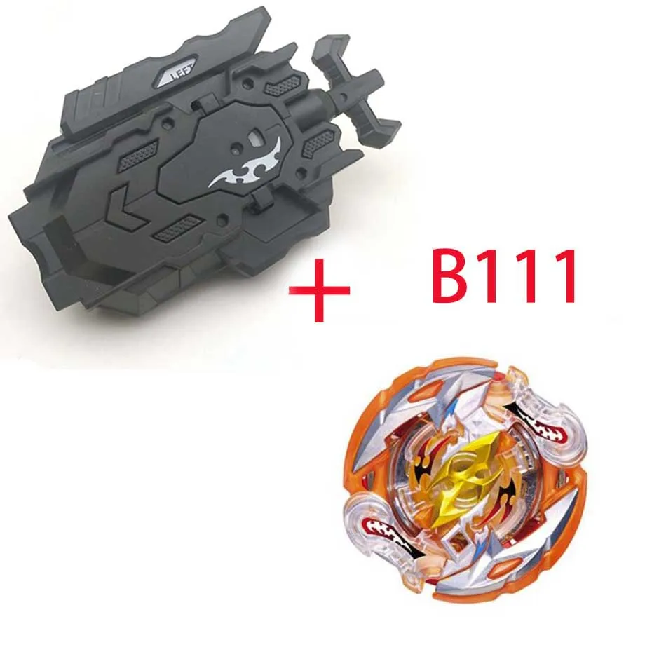 Волчок Beyblade Burst B-127 B-79 с пусковым устройством Bayblade Bey Blade металл пластик Fusion 4d Подарочные игрушки для детей - Цвет: B111