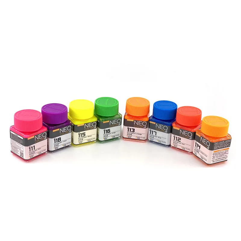 Fluorescent Color Liquid Paint Eco- Friendly Water-Based 18ML Model Panel  Line Coloring Tool Diorama Kit Modeling