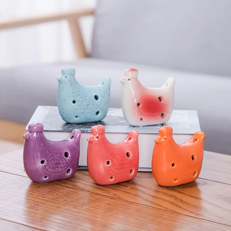 

6 Holes Ocarina Fowl Ocarina Flute Wind Orff Musical Instruments Flute Zelda Ceramic Flauta for Childen Toy Ocarina FLU06