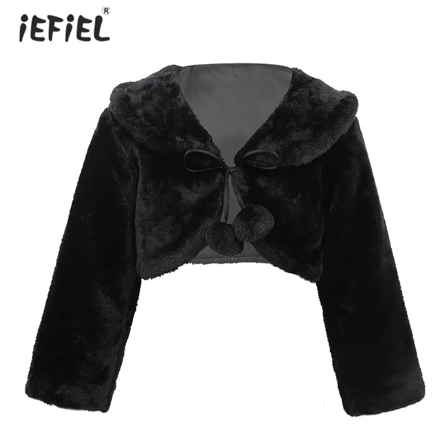 girls faux fur jacket, girls clearance