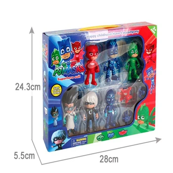 

Pj Masks Toy Set Juguete Catboy Owlette Gekko Cartoon Figure Toys Sets Children Outdoor Sports Toys Children Birthday Gifts