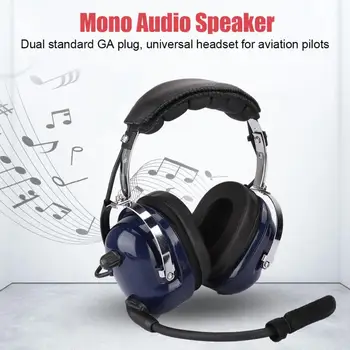 

Universal Aviation Headset audio speaker Dual Plug Pilot Headphone 3.5mm Noise Reduction Headset for Pilots auriculares