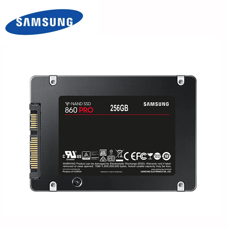 SAMSUNG SSD 860 PRO 256GB 512GB 1 ТБ Внутренний твердотельный диск HDD MLC SATA III 2,5 дюйма для ноутбука