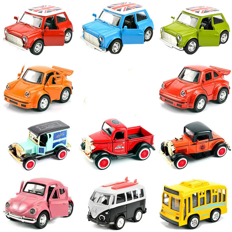 Дети осветляющая мини игрушка автомобиль классические гоночные Diecasts