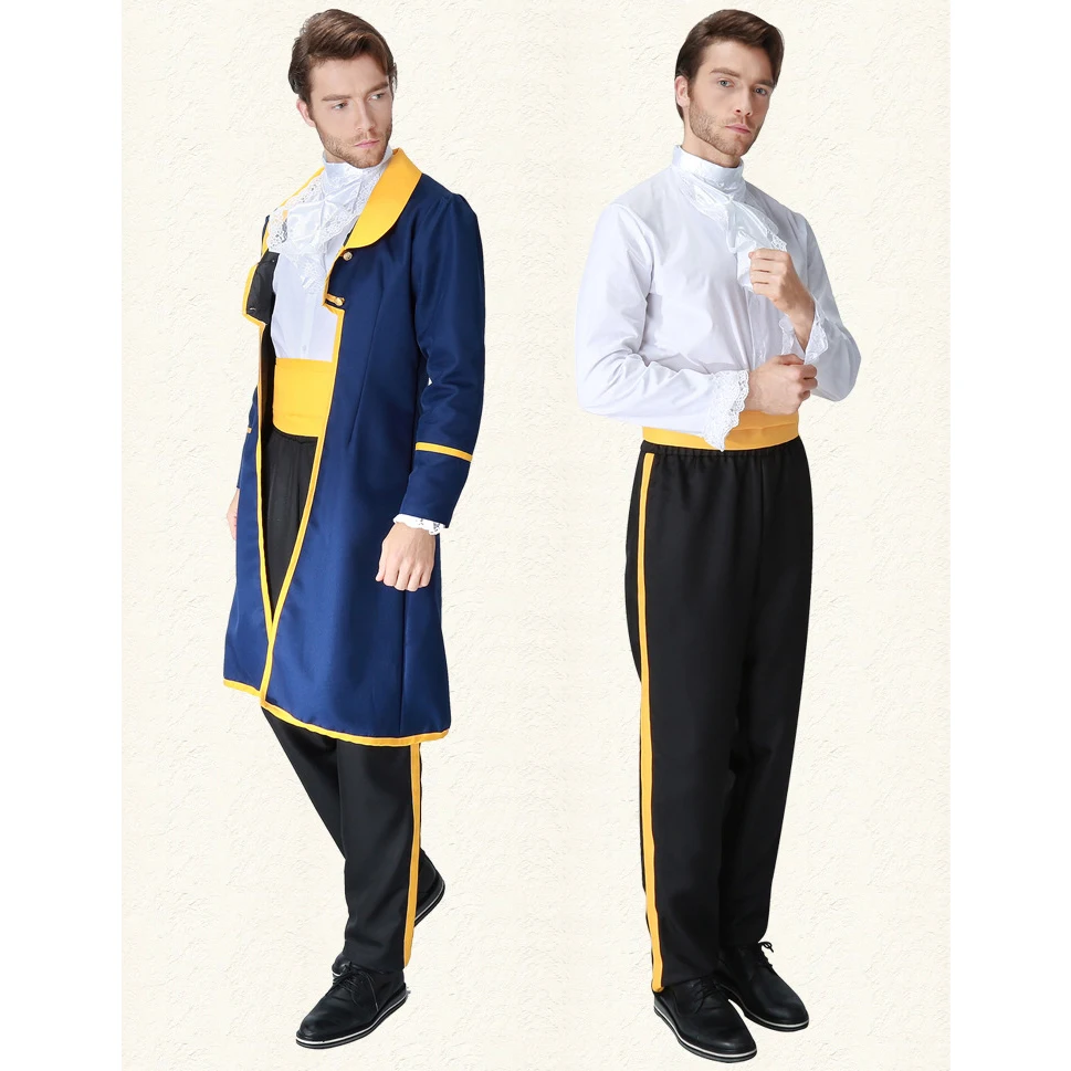 

Halloween Adult Handsome King Cosplay Costumes Suit for Men Carnival Party Fashion Fancy Medieval Nobility Vintage Outfits New