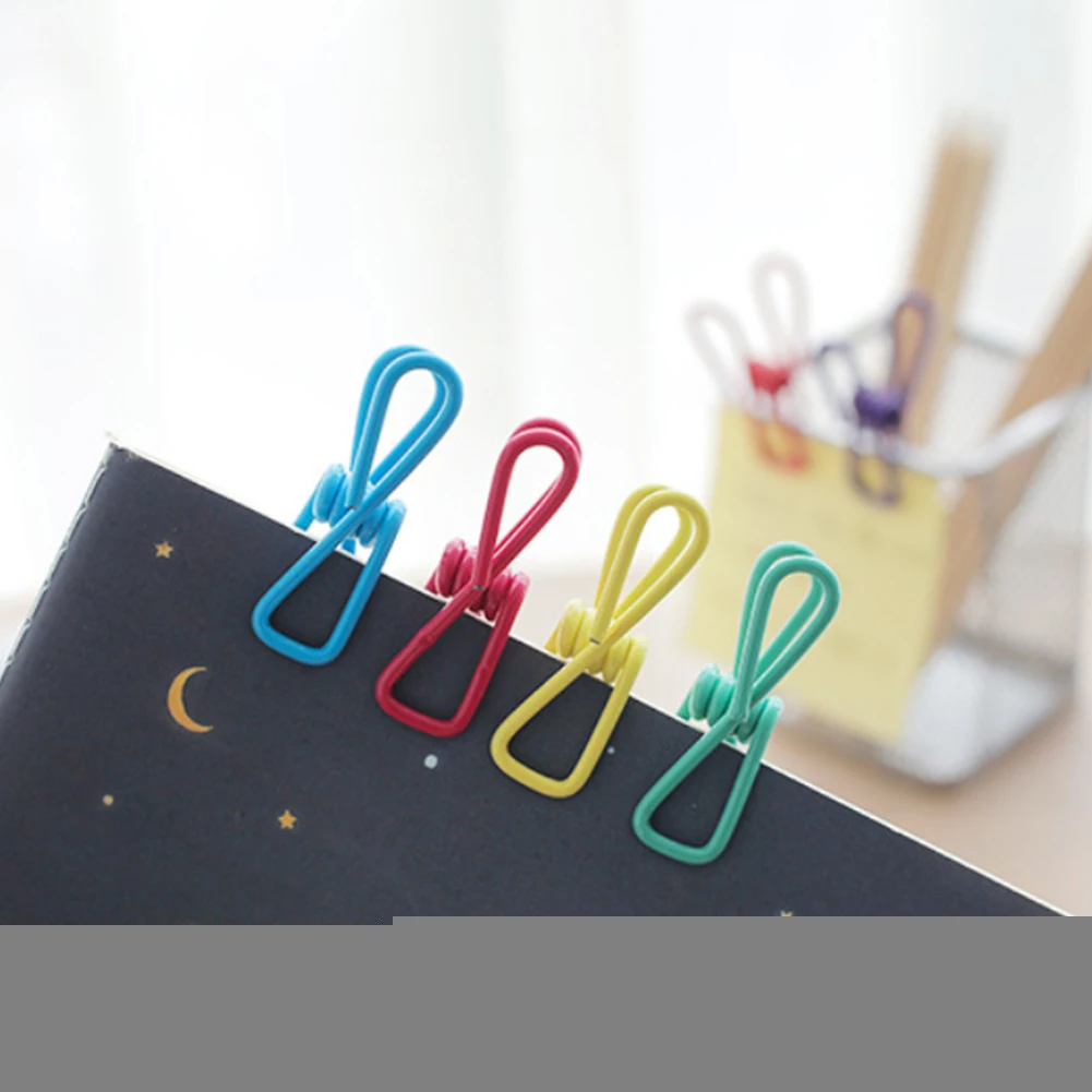 Прищепка RFID Блокировка украшения держатели с пластиковым покрытием для документов многоцелевой хранения металла мини