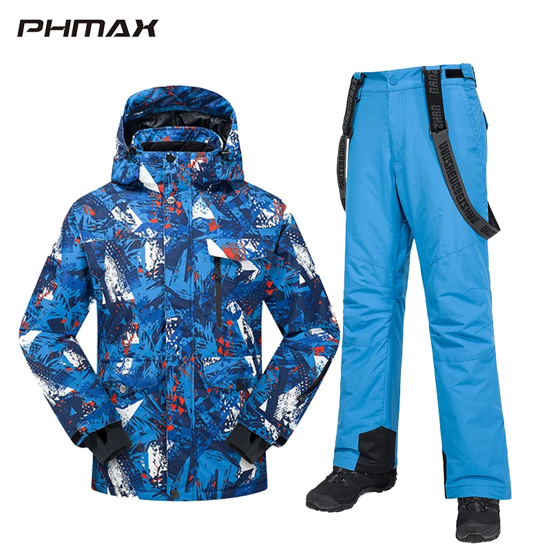 Winter Ski Suit Men Women Windproof Ski Jacket Pants Set Waterproof