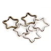 10pcs 35x30mm Star Small Key Rings Bulk Split Keychain Rings for Keys Organization DIY Arts Crafts ► Photo 1/4