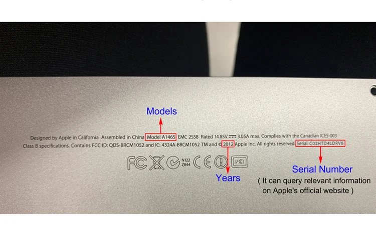 compatível com mac, 2012 gb, modelos a1465,