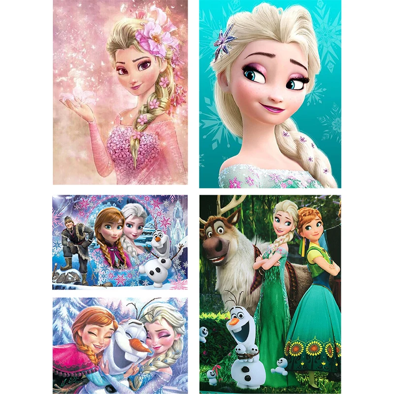 

Anna und elsa DIY 5D Diamond Painting Full Diamond Embroidery Sale Picture Of Rhinestones For Festival Gifts/Decoration for home