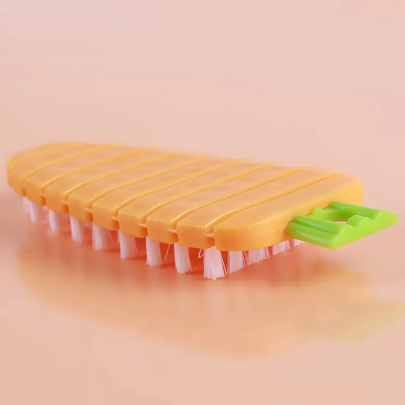 yellow Полезная 1 шт. щетка для чистки моркови форма не повредит руку фрукты и щетка для чистки овощей очистка от загрязнения инструменты - Цвет: yellow
