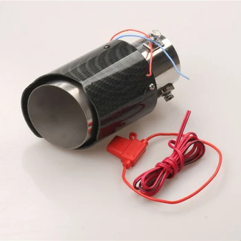 

Inlet Exhaust Pipe Fiber Style W/Red LED Light Exhaust Pipe Hot Sale Top Sale