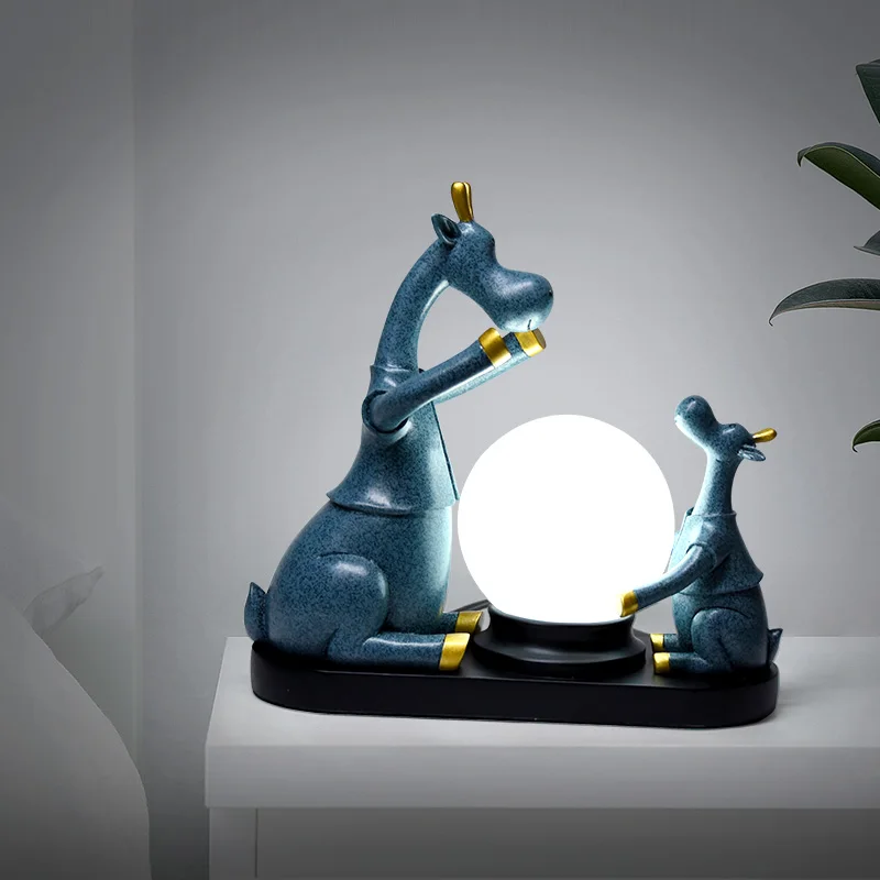 Скандинавские настольные лампы с оленем светодиодный шар настольная лампа для