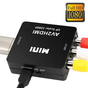 

EastVita AV to HDMI Converter RCA Audio Video Converter Stable Transfer Safety Protection Home Office Use