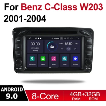 

For Mercedes Benz C Class W203 2001~2004 NTG 2 DIN Car Android 9 GPS Naviation Multimedia system Bluetooth WIFI Radio Amplifier