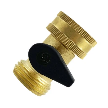 

2PCS 3/4inch Garden Water Hose One Way Shut Off Valve Pipe Faucet Connector Tool For Standard 3/4 Inch Diameter Connection