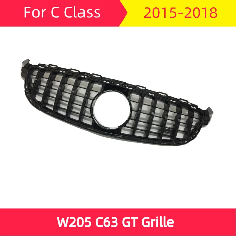 GT Передняя решетка для mercedes W205 C Класс- C63 C63s Спорт Передняя решетка ABS передний бампер Гриль gt R Стиль