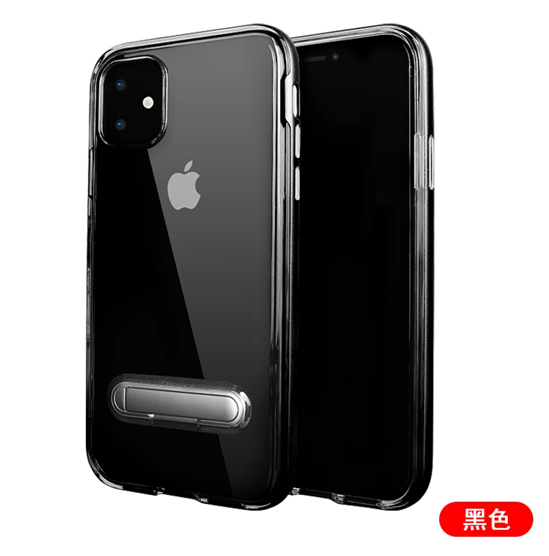 Черный 50 шт./лот Spigen кронштейн TPU+ PC Защитная оболочка чехол для iphone 5 6 7 8 X XR XS Max 6 7 8 plus 11 Pro Max чехол s - Цвет: Черный