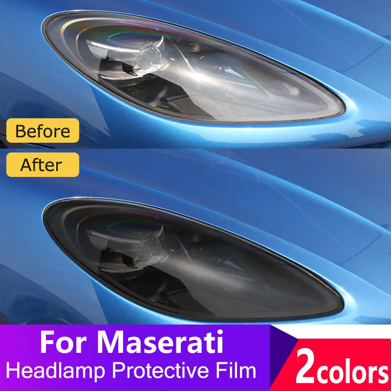 

Car light film Headlamp protective film tail light Protection For Maserati ghibli granturismo quattroporte levante Accessories