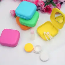 Горячая новинка, чехол для контактных линз конфетного цвета, портативный чехол для хранения, коробка, держатель, контейнер, для улицы, милая коробка для контактных линз для путешествий