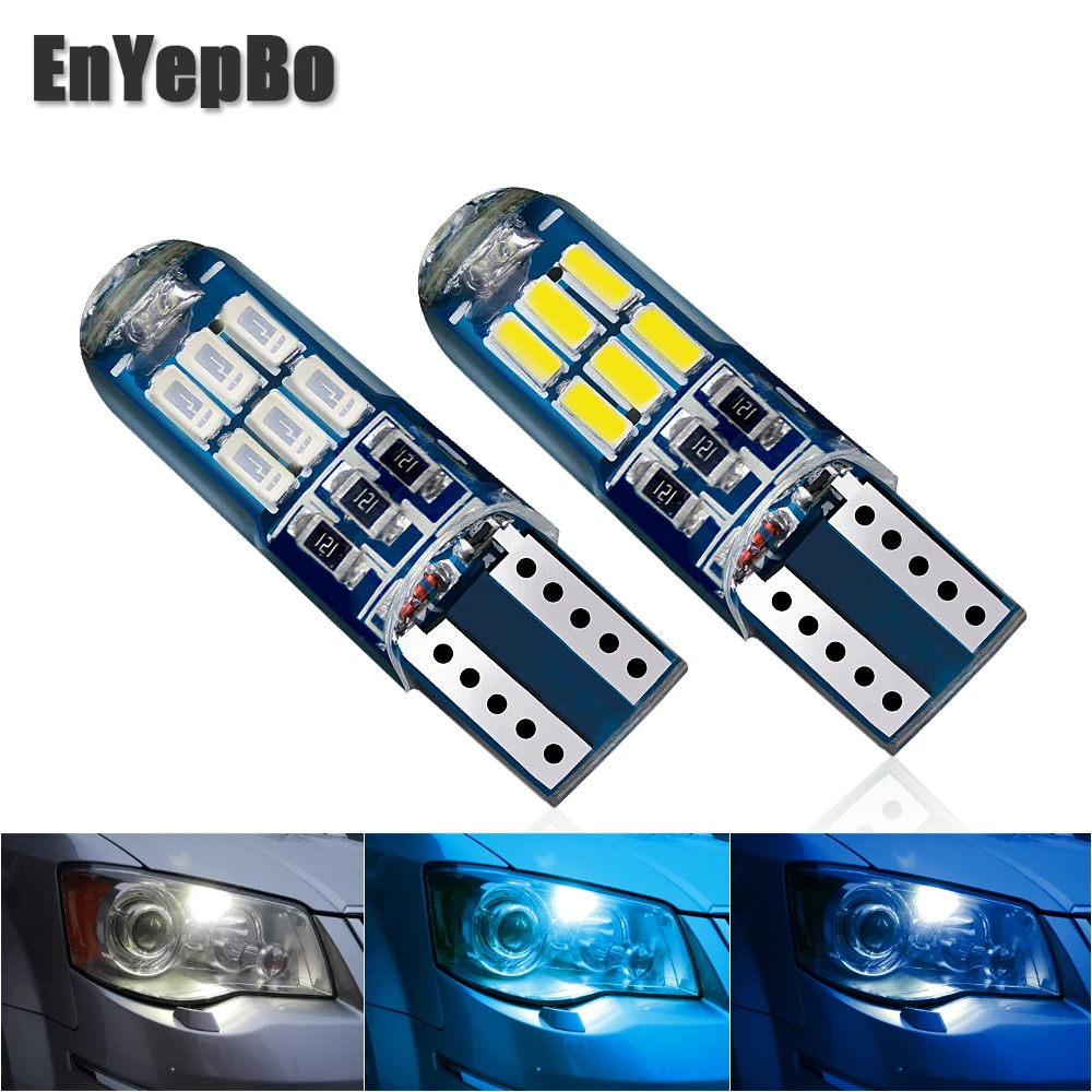 2Pcs Car T10 W5W bulb License Plate Light For Kia K2 K3 K4 K5 Rio Forte