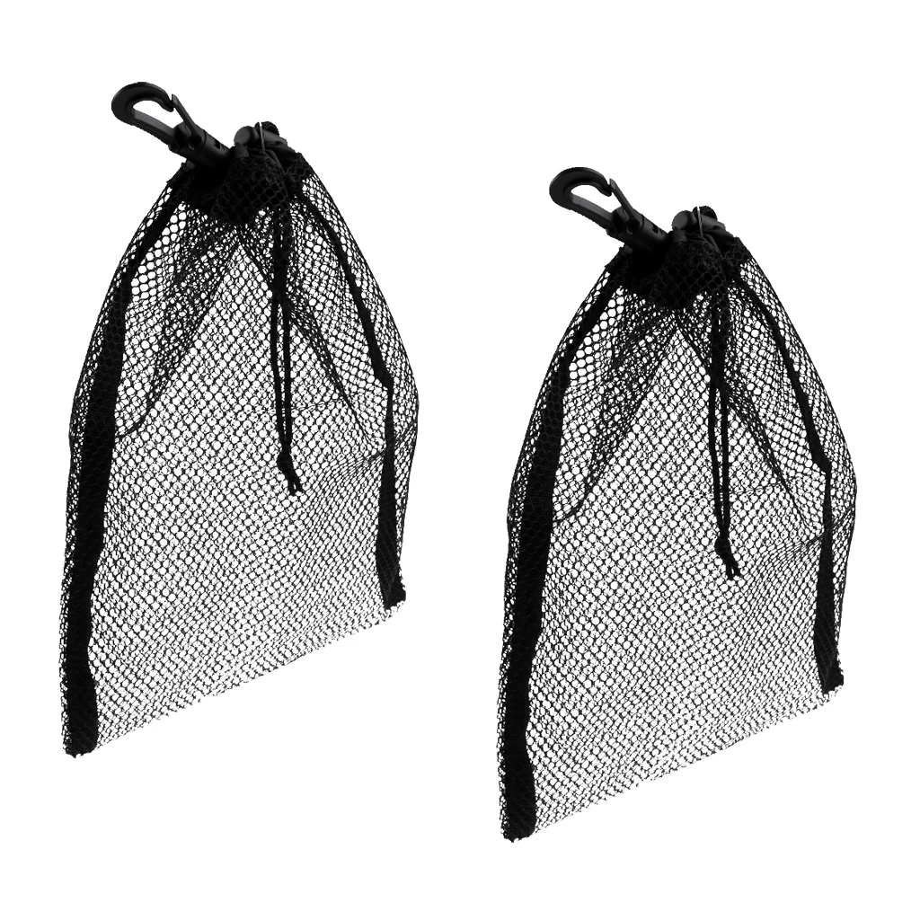 2 Pieces Mesh Drawstring Bag For Scuba Diving Gear Fins Mask Swim 9