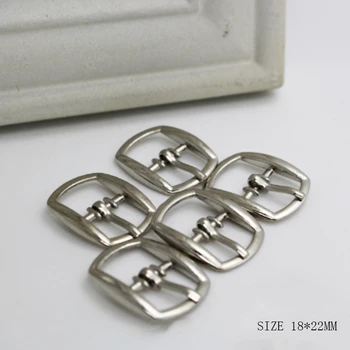 

ZMASEY Metal Shoes Bags Buckles 10Pcs/Lot 18*22mm Shoe Belt Decor Pin Buckle Handbag Strap Clasp DIY Leather Sewing Accessories
